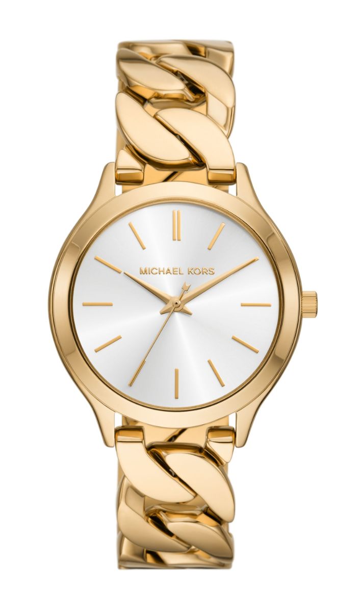 Michael Kors Runway 3-hands gold curb chain MK7472