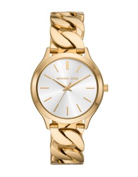 Michael Kors Runway 3-hands gold curb chain MK7472