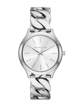 Michael Kors Runway 3-hands Silver curb chain MK7474