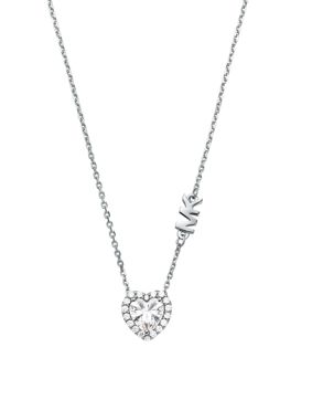 Michael Kors hjärt silverhalsband MKC1520AN040
