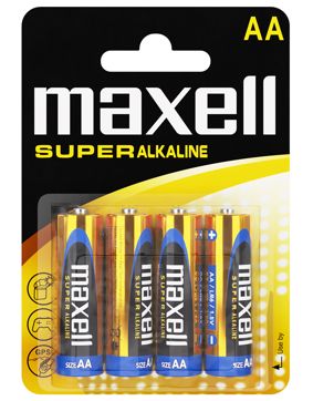 Maxell LR06 Super alkaline (AA) batterier 4-Pack
