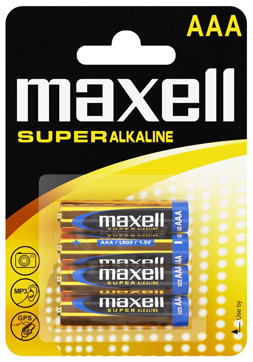 Maxell LR03 Super alkaline (AAA) batterier 4-Pack
