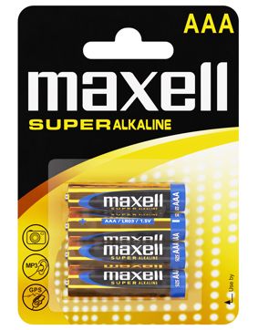 Maxell LR03 Super alkaline (AAA) batterier 4-Pack