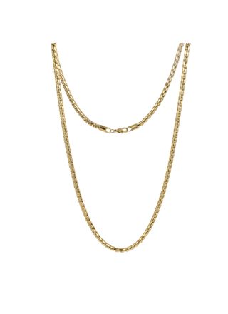 Lykka Strong förgylld halsband 60cm