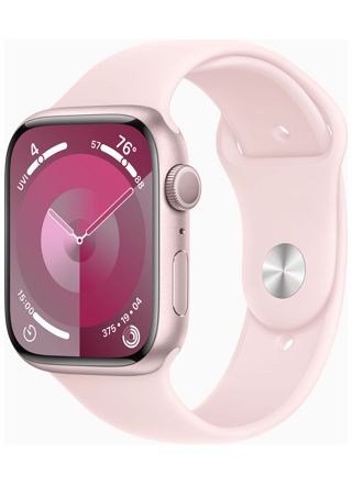 Apple Watch Series 9 GPS 45mm Pink Aluminium Case with Light Pink Sport Band - S/M MR9G3KS/A
