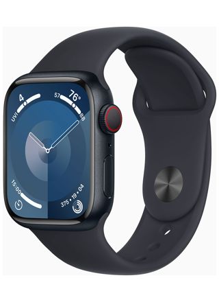 Apple Watch Series 9 GPS + Cellular 41mm Midnight Aluminium Case with Midnight Sport Band - S/M MRHR3KS/A