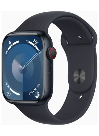 Apple Watch Series 9 GPS + Cellular 45mm Midnight Aluminium Case with Midnight Sport Band - M/L MRMD3KS/A