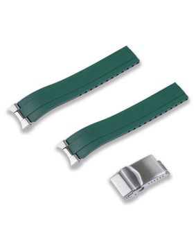 Crafter Blue grön gummiarmband för Seiko 1965 Heritage Diver modeler MX03-143