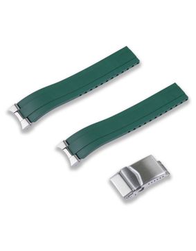 Crafter Blue grön gummiarmband för Seiko Speedtimer modeler MX03-911