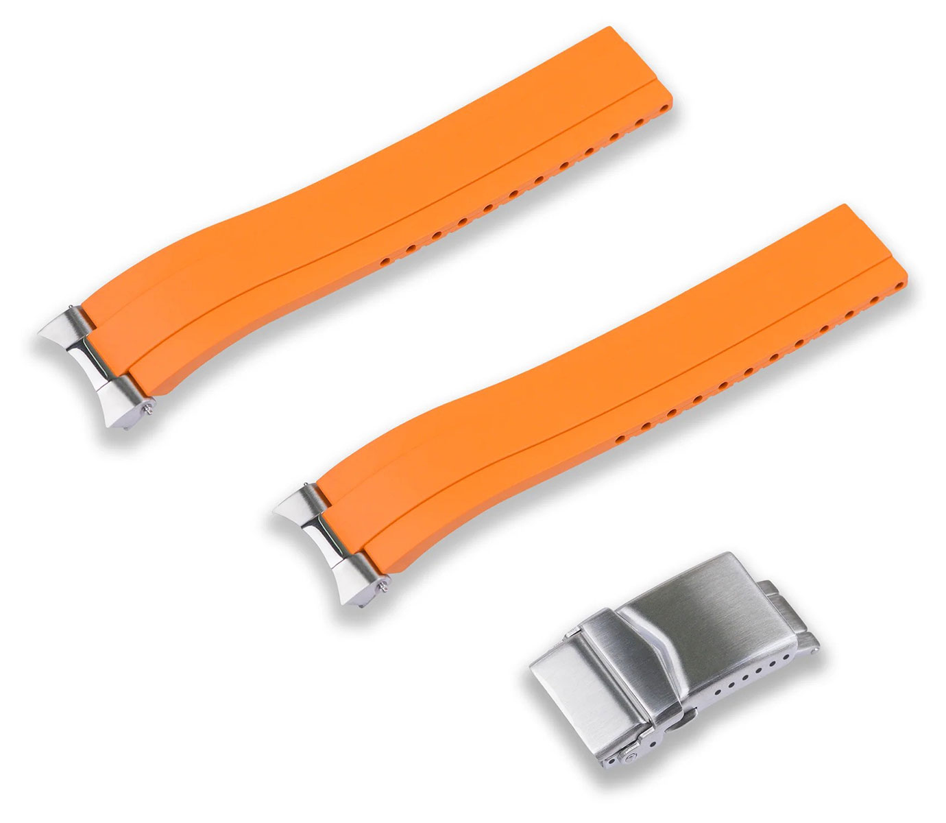 Crafter Blue orange gummiarmband för Seiko Speedtimer modeler MX03-813