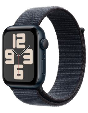 Apple Watch SE GPS 44mm Midnight Aluminium Case with Ink Sport Loop MXEP3QN/A