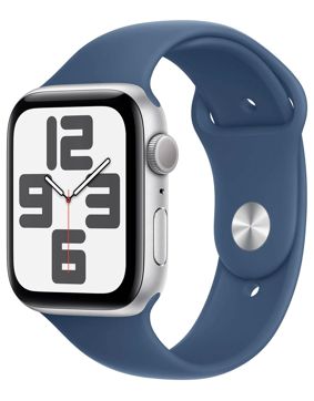 Apple Watch SE GPS + Cellular 40mm Silver Aluminium Case with Denim Sport Band MXGF3QN/A