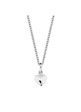 Lykka silver dophjärta halsband