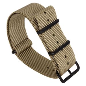 Tiera khaki NATO-armband - Svart PVD spänne och ringar main product photo