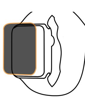 Skärmskydd i härdat glas för Apple Watch 44 mm