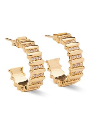 Sparv Night Vibe guldfärgade creolörhängen 1860101