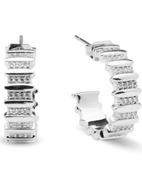 Sparv Night Vibe silverfärgade creolörhängen 1860201