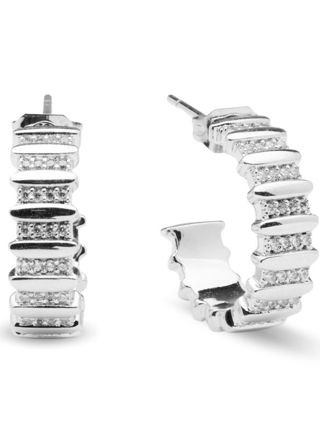 Sparv Night Vibe silverfärgade creolörhängen 1860201