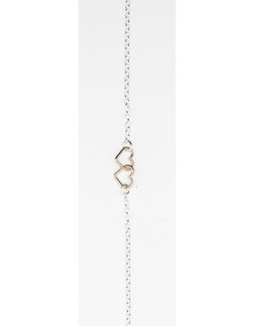 Fotlänk med två sammanflätade hjärtan NK38/25