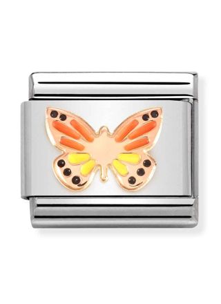 Nomination Classic Rose Gold Rainbow butterfly berlock 430202/17