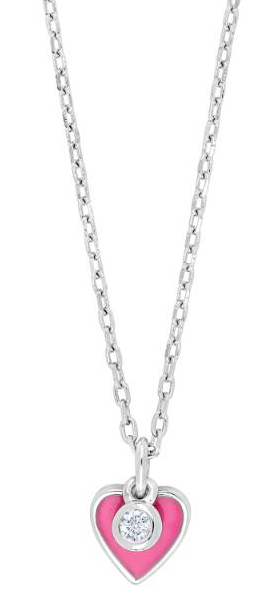 Nordahl Jewellery barn hjärt pink halsband 245 191