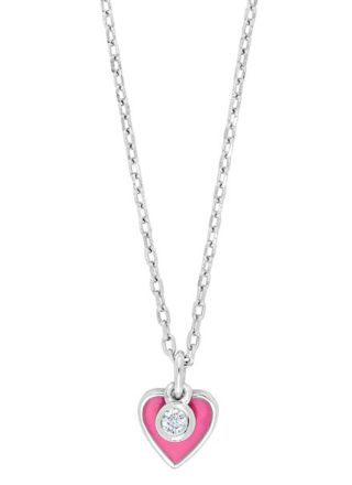 Nordahl Jewellery barn hjärt pink halsband 245 191