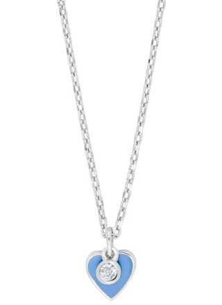 Nordahl Jewellery barn hjärt blå halsband 245 192
