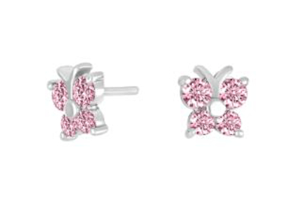 Nordahl Jewellery barn fjäril pink örhängen 325 174