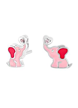 Nordahl Jewellery barn elefant pink örhängen 334 028