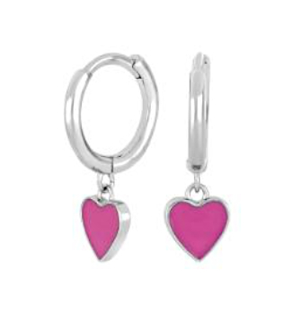 Nordahl Jewellery barn hjärt pink örhängen 345 352