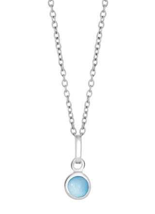 Nordahl Jewellery barn blå pärlemor halsband 869 153