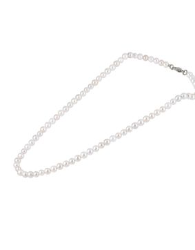 Lykken Strong pärlhalsband vit 50cm