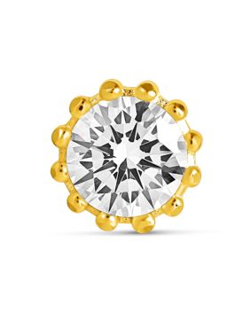 Lempikoru Bud stiftörhänge vit förgylld 5307601000