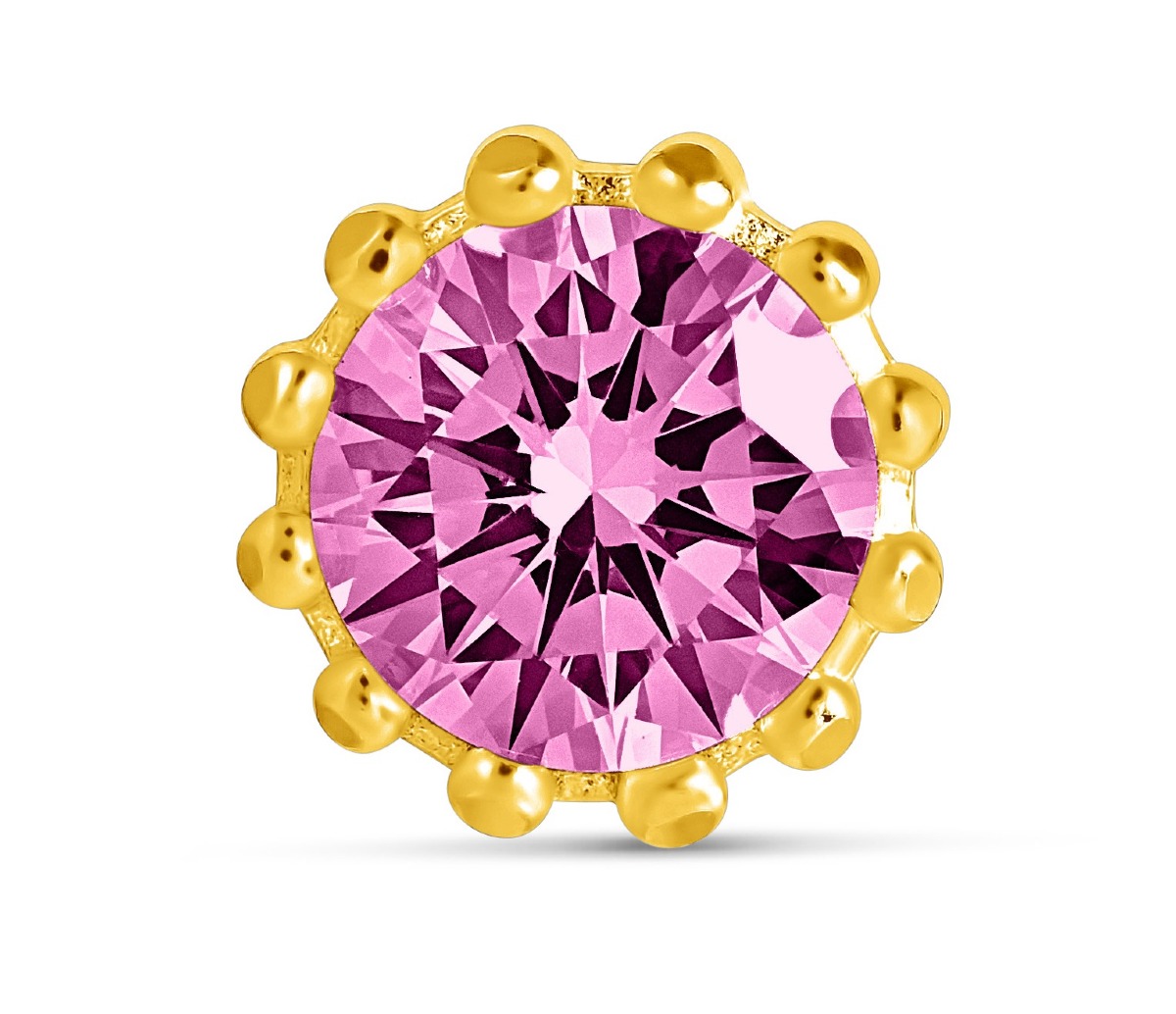 Lempikoru Bud stiftörhänge pink förgylld 5307606000