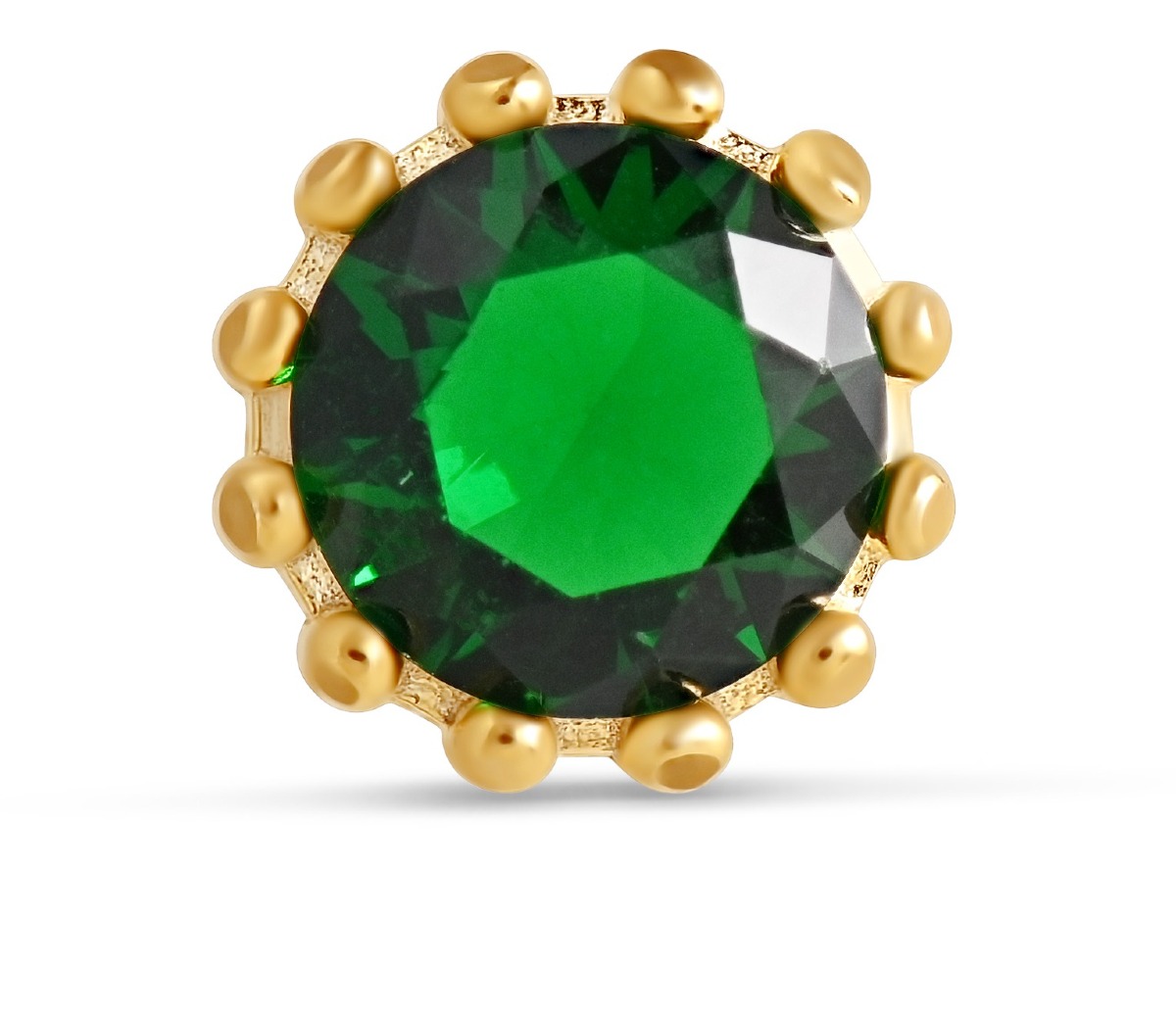 Lempikoru Bud stiftörhänge grön förgylld 5307612000