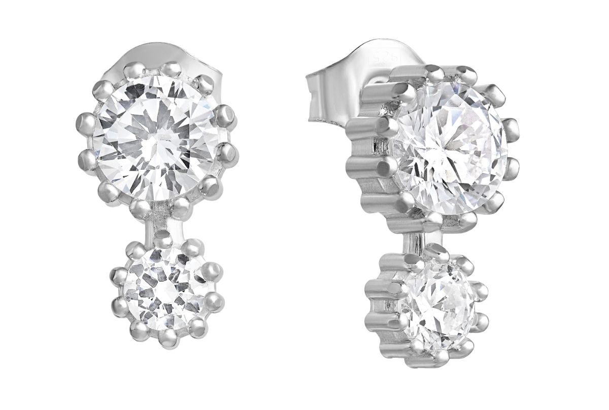 Lempikoru Bud 2-sten stiftorhangen silver platinerat 33 078 01 000