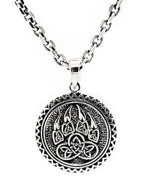 Northern Viking Jewelry Bear Paw hänge NVJ-H-RS037