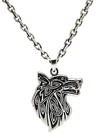 Northern Viking Jewelry Fenrir Wolf hänge NVJ-H-RS044