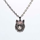 Northern Viking Jewelry Fenrir Wolf Head hänge NVJ-H-RS053