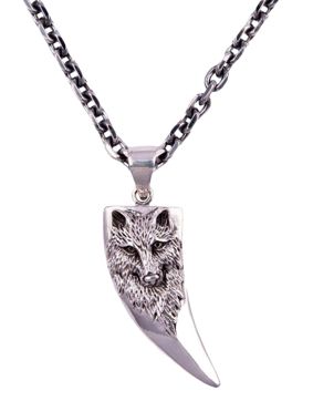 Northern Viking Jewelry Wolf Tooth hänge NVJ-H-RS058