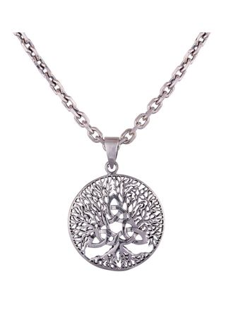 Northern Viking Jewelry Tree Of Life Celtic Triquetra silver berlock NVJ-H-RS067