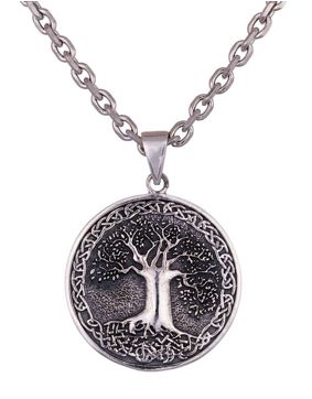 Northern Viking Jewelry Tree Of Life Celtic Knot silver berlock NVJ-H-RS073