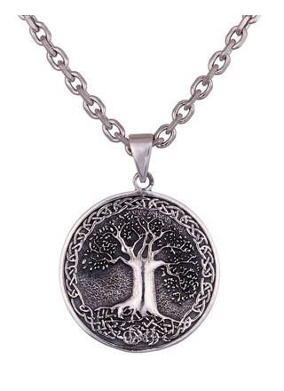 Northern Viking Jewelry Tree Of Life Celtic Knot silver berlock NVJ-H-RS073