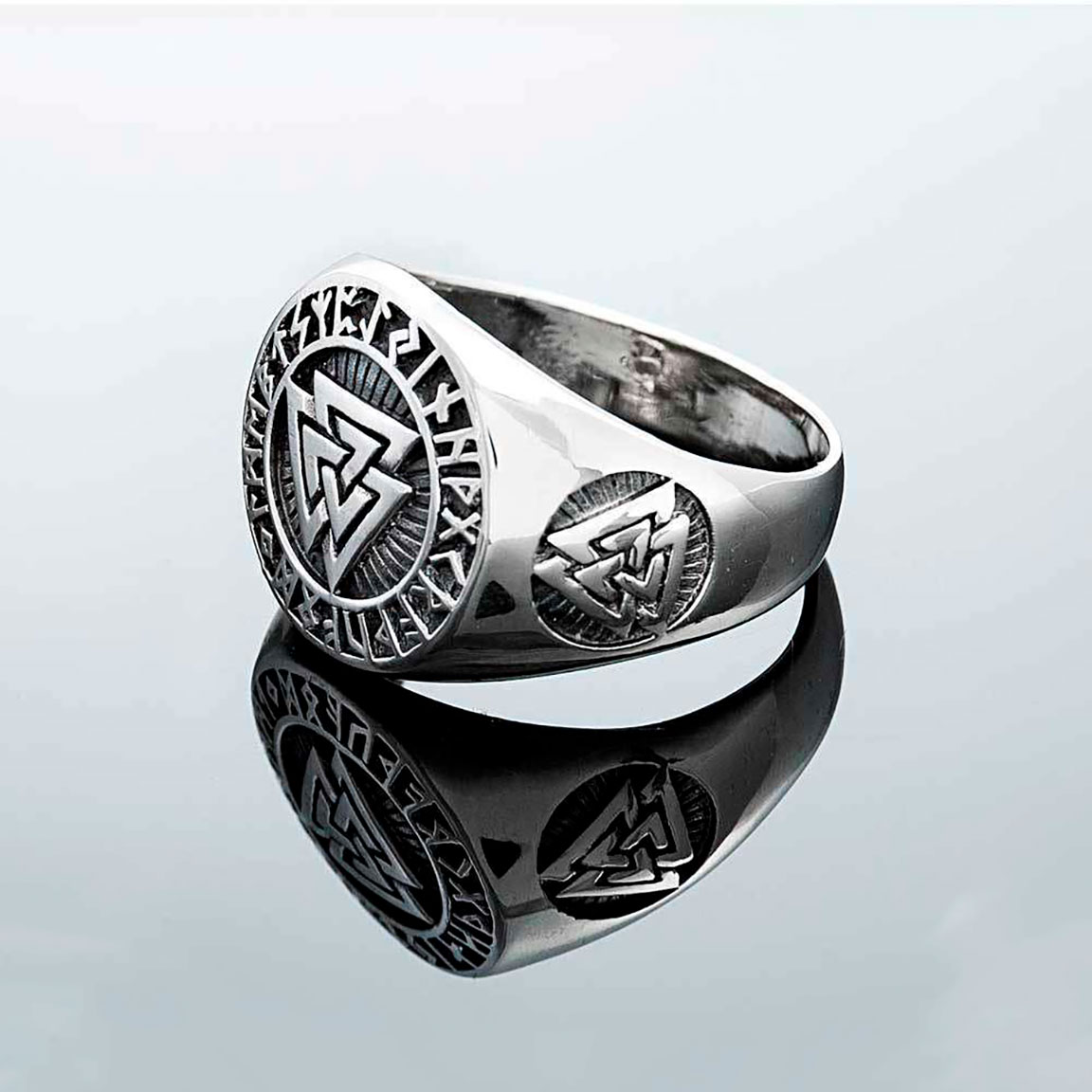 Northern Viking Jewelry Valknut ring NVJ-H-SO003
