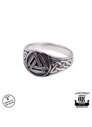 Northern Viking Jewelry Valknut ring NVJ-H-SO015