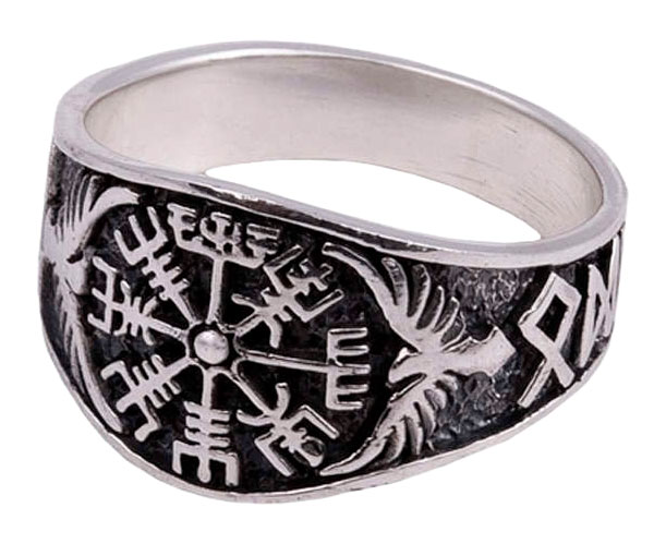 Northern Viking Jewelry Vegvisir ring NVJ-H-SO016