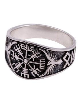 Northern Viking Jewelry Vegvisir ring NVJ-H-SO016