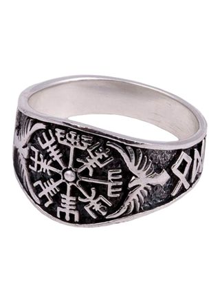 Northern Viking Jewelry Vegvisir ring NVJ-H-SO016