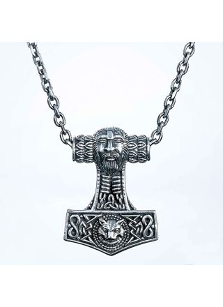 Northern Viking Jewelry Odin Fox Thor's Hammer hänge NVJ-H-RS010