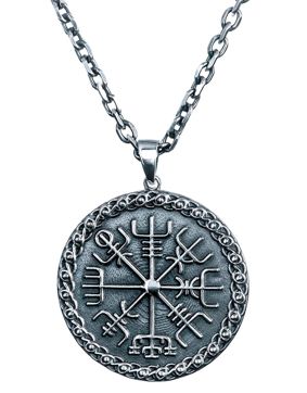 Northern Viking Jewelry Vegvisir hänge NVJ-H-RS024